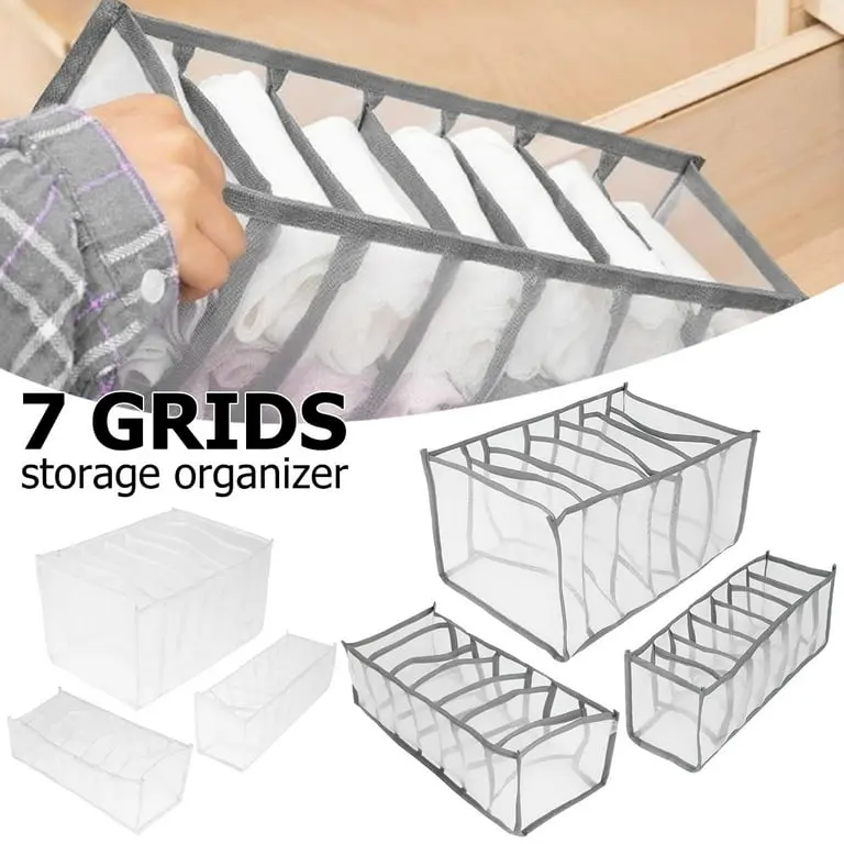 Pack Of 3 Wardrobe Clothes Organizer