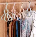Flower Style Hanger SAVE SPACE – Scarf hanger is 5 Holes durable sectioned off holes in 1 single hanger