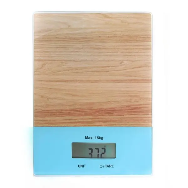 TEMPERED GLASS DIGITAL KITCHEN SCALE WITH LCD DISPLAY