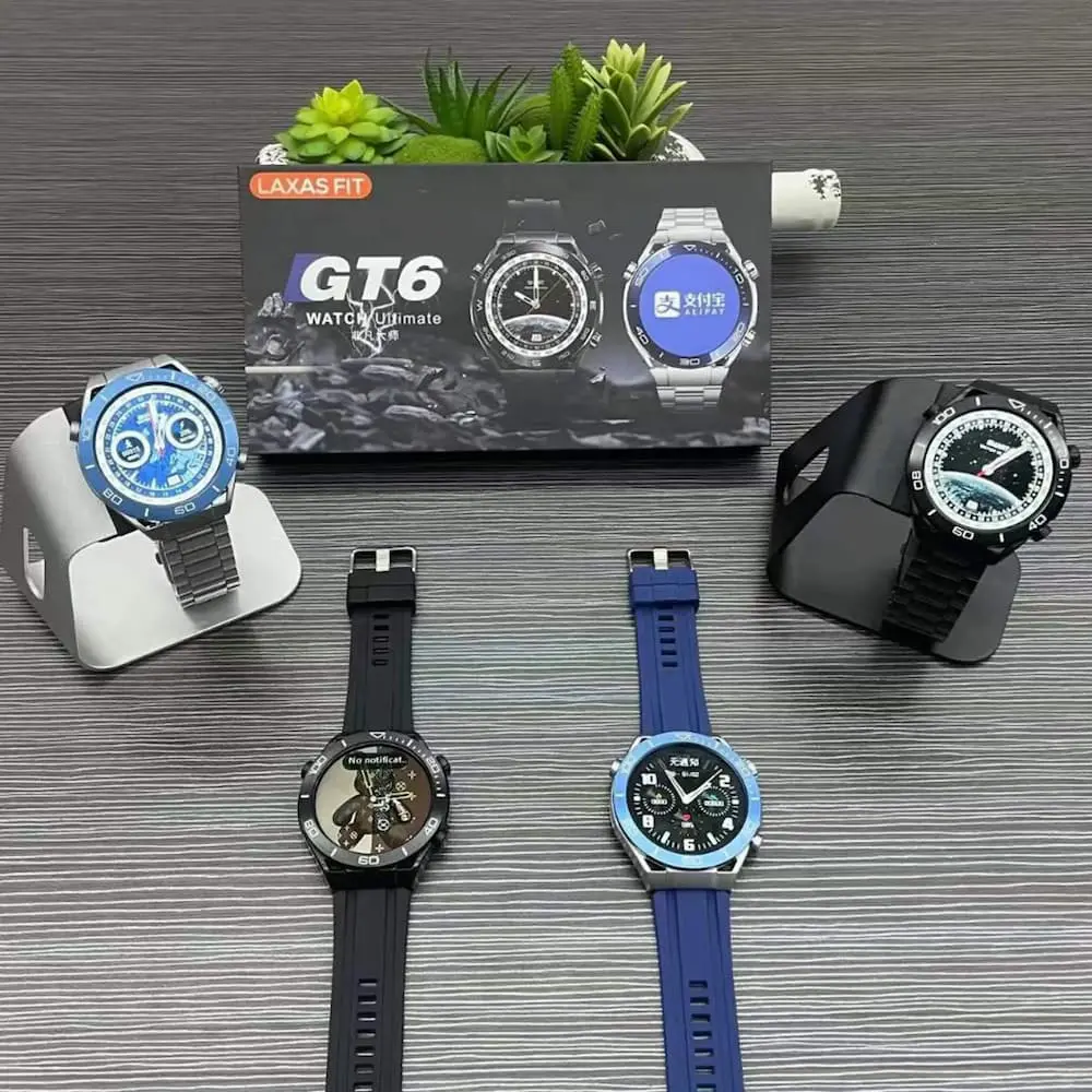 GT6 Deluxe Smartwatch with Bluetooth Calling and Health Monitoring Features