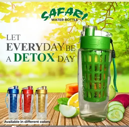 Dettox Safari Water Bottle 700ml with Fruit Infuser