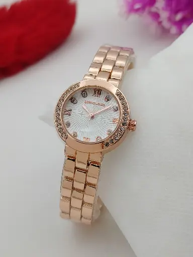 Michael Kors-Inspired Crystal Ladies Watch - Premium Chain Design