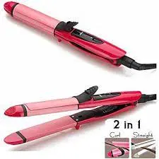 Nova 2 In 1 Hair Curler & Straightener