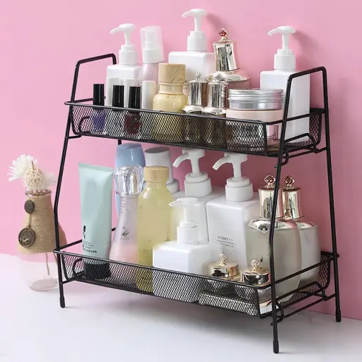 Kitchen Double Layer Metal Rack