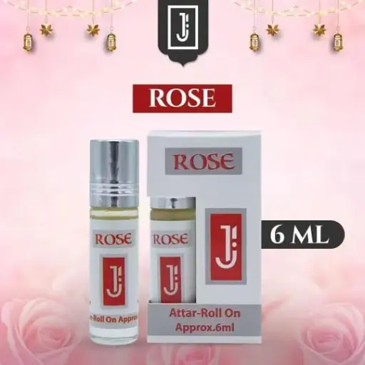 Al Jannah Rose Ittar (6ml) – Long-Lasting Floral Scent