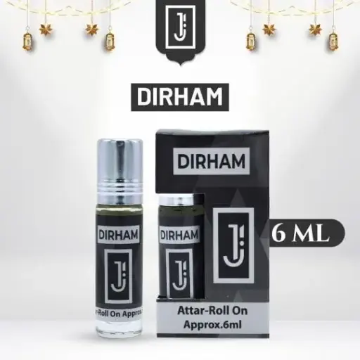 Al Jannah Dhiram Ittar (6ml) – Fresh and Long-Lasting Fragrance
