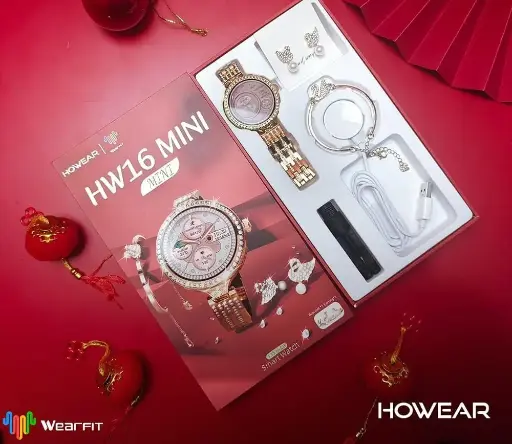 HW16 Mini Smart Watch with AMOLED Display and Bluetooth Calling